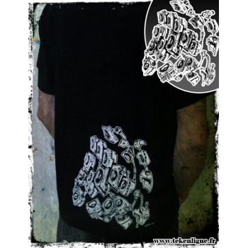 T-shirt BLACKQIREX DOG [Noir]