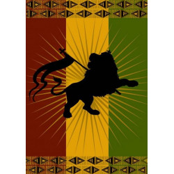 Tenture Lion drapeau