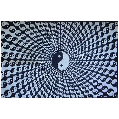 Tenture Yin Yang psychedelique Tenture Yin Yang psychedelique