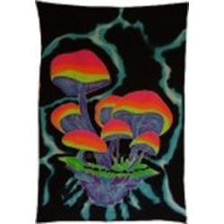 Tenture UV Fluo Champi